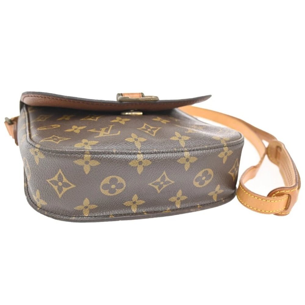 LOUIS VUITTON Saint Cloud MM Shoulder Bag Monogram Leather Brown - Picture 5 of 15